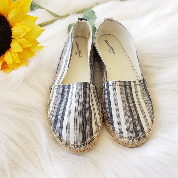 Shoes - Universal Threads striped canvas espadrilles